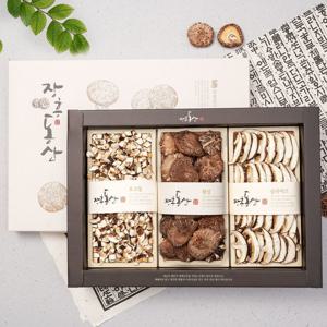 (신선집중) 장흥 표고버섯 표고칩60g+향신100g+슬라이스50g 외 버섯선물세트