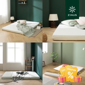 지누스 베스트 메모리폼 침대 바닥 접이식 토퍼 매트리스 싱글/슈퍼싱글/퀸/킹  (사은품+5%쿠폰)