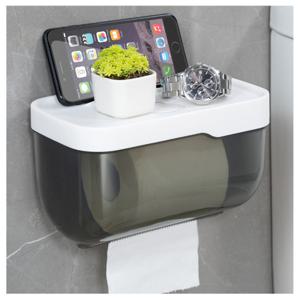 세이프티 무타공 휴지걸이 반투명 방수 욕실선반휴지걸이