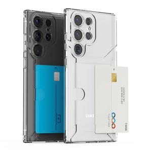 갤럭시 카드 2장 수납 투명 범퍼 젤리 케이스 S25 엣지 플러스 울트라 S24 FE S23 S22 S21 A16 A25 A36 A56