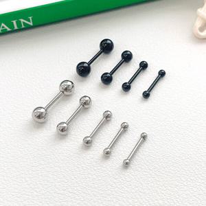 젤루나 (6P세트) 전체써지컬 기본 베이직 구슬 귀꾸 심플 레이어드 스터드 아웃컨츠 바벨 볼 피어싱 P-07