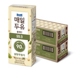 매일두유 99.9 플레인 190ml x 48팩 무설탕 식물성 단백질 보충제 음료