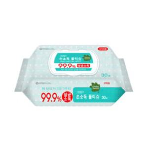 키드키즈 그린핑거 손소독 물티슈 30매 10팩세트