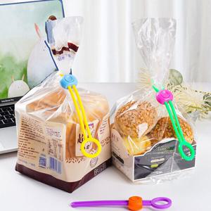 (정리필수템/밀봉스트랩 3개입/무배) 봉지 비닐 빵 밀가루 휴대용 밀봉 스트랩 고리형 3개입 빵끈