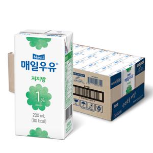 매일 멸균우유 저지방 1프로 200ML 24팩