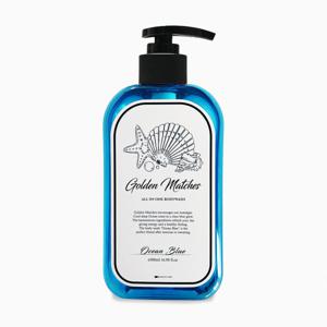 골든매치스 향좋은 남자 등드름 올인원 퍼퓸 바디워시 약산성 오션블루 아쿠아향 500ml 1개