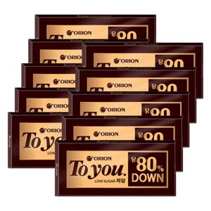 오리온 투유 저당 초콜릿 60g x 10개