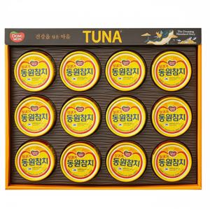 동원 참치 12개 선물 세트 쇼핑백 포함 설 명절 설날 추석 단체 선물