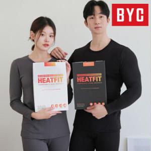 (12+12%쿠폰)BYC 히트핏 외 남녀 내복 상하 세트 내의 기모 남성 여성 남자 여자 성인 보온 발열 양모