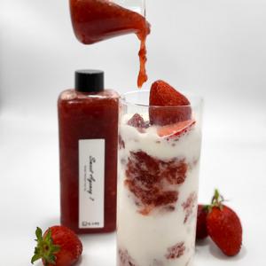 딸기청 냉동딸기 딸기라떼 수제딸기청 만들기 300ml 단청수제청 수제딸기청 할인판매