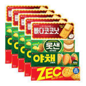 (HOT특가딜) 롯데제과 롯데 비스킷 4종 총 5세트