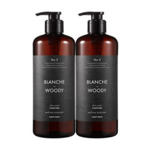 해피바스 스킨케어 퍼퓸 바디워시 블랑쉬앤우디향 900g x 2개