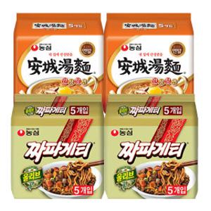 농심 짜파게티 10개 +안성탕면 10개 (총 20봉)