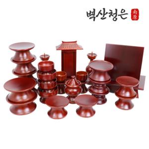 벽산청은 남원 민속 전통 오리목 제기세트 27p 제사 그릇 목기 기제사 꼭 필요한 남원제기세트