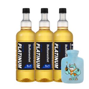 (3개)불스원샷 플래티넘 연료첨가제 5in1 500ML 2종택1(휘발유 경유) +불키 물주머니 증정