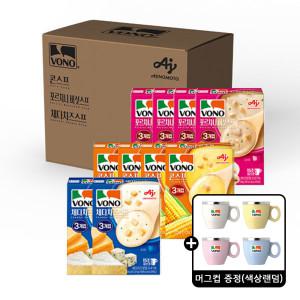 농심 보노스프 트리오팩 285g(콘스프 2개+포르치니 2개+체다치즈 1개 / 총15입) X2개 + 머그컵 증정