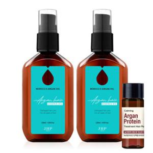 JHP( 1+1) 모로코 아르간 퍼퓸 헤어에센스 헤어오일 120ml 2개
