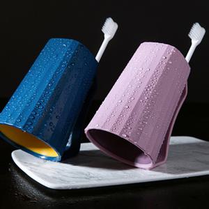 1+1+1+1 거꾸로 양치컵 스탠드 양치컵 칫솔꽂이 4개 세트