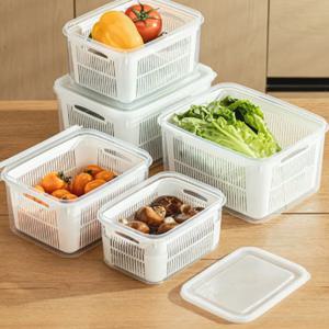 1+1+1 사각 물빠짐 멀티 채반 밀폐용기 1+1+1 행사 중