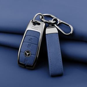 벤츠 W213 가죽 차 키 케이스 스마트키 키홀더 커버 지갑 HAKO