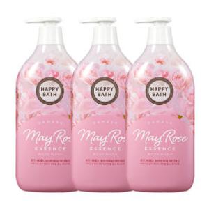 해피바스 로즈에센스바디워시 900g 3개