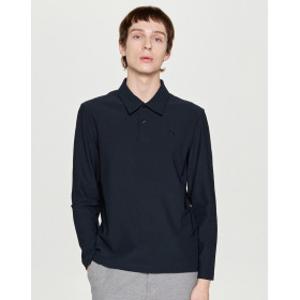 25FW 시즌오프블랙 단색 긴팔카라티셔츠 HZTS5F406BK