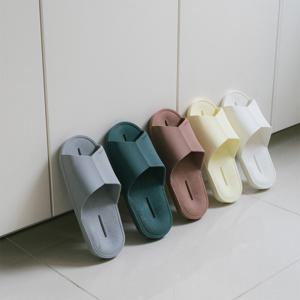 OUOO2 PVC 아이비 욕실화 - 좌우 구분 없는 미끄럼 방지 화장실 슬리퍼   곰팡이 미끄럼 층간소음 전부 ZERO