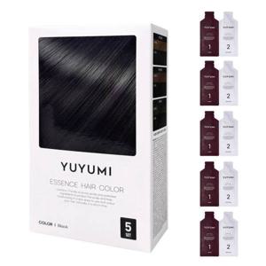 유유미 염색약 염색샴푸 새치염색 30ml 5회분 블랙 (1박스)