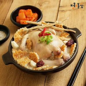 1+1 정말 특허받은 한우사골 누룽지삼계탕 1kg x 2팩 100% 국내산 재료만