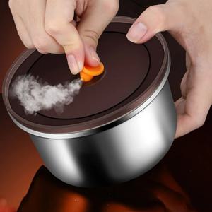 1+1+1+1 스텐 304 원형 밀폐용기 반찬통 600ml 4P 행사 중