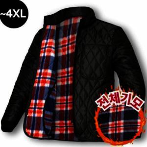 macci(마찌) 깔깔이 최고급형 체크 기모 안감 경량 하이넥 누빔 점퍼 상의 빅사이즈