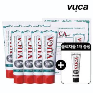 (+블랙차콜 증정) VU.CA 뷰.카 고불소 대용량 8개입 치약 미백 불소 구취제거 어린이 키즈 치약 모음