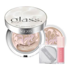 AGE20S 글래스스킨 에센스팩트 퍼펙트/글로우 21호/23호 (본품1+리필1)+증정(미니블러셔+퍼프)