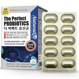 네추럴라이즈 더 퍼펙트 유산균 510mg x 60캡슐 프로바이오틱스