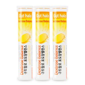 구트할로 발포 전해질 이온 음료 포도당 밸런스 3통