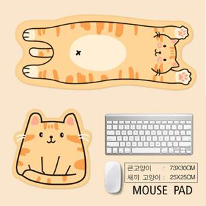 캐릭터 애니멀 마우스패드 오피스 게임 애니매이션 러블리 마우스패드(롱매트+작은매트)