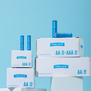 이너홈 건전지 알카라인 AA 40입