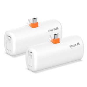 1+1 밸류엠 PD 20W 접이식 C타입 8핀 도킹 고속충전 보조배터리 5000mAh D4