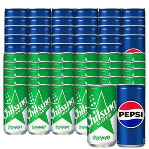 펩시콜라 210ml x 30캔 + 칠성사이다 210ml x 30캔