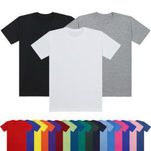 코마사 20수 30수 무지 반팔티 흰티 흰색 면티 단체티 남자 여성 라운드 브이넥 반팔 기본 이너 티셔츠