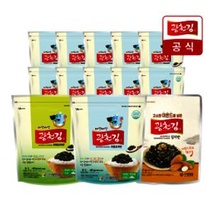 (신선집중) 광천김  특가중 김자반 10봉 베스트 모음집 / 해물 야채 아몬드 골라담기 / 김가루 주먹밥