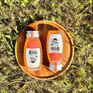 지리산 100% 천연벌꿀 아카시아 마고꿀 500g X1개