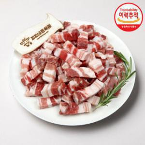 (신선집중) 한입 삼겹살 500g x 4팩 (총 2kg)  소분해서 먹기도 편리한 삼겹살 특가