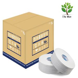 더원페이퍼/엠보형 업소용 대용량 점보롤 화장지 16롤 /공장 직출고 가성비휴지