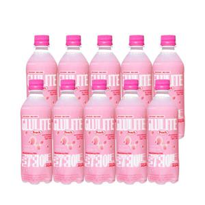 글루라이트 500mlx10개입/ 글루텐 분해 특허 유산균 탄산음료 밀크소다 복숭아맛 신상음료