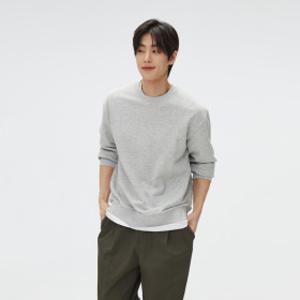 프렌치테리 레귤러핏 라운드넥 스웨트셔츠_SPMWFA9C11 2026 스파오 봄준비