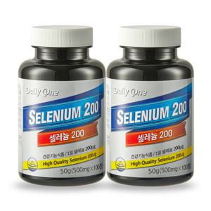 미국 직수입 셀렌200 2병 셀레늄 영양제 대용량
