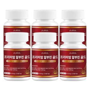 퓨잇 프리미엄 알부민 골드 36000mg 4개월분 120정 x 6개 고함량 밀크씨슬