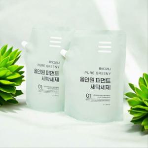 1+1 퓨어그리니 올인원 퍼먼트 친환경 EM 세탁세제 (리필) 천연세탁세제