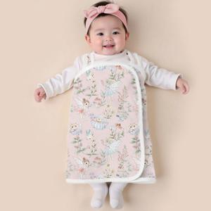 모로방사 방지 순면 아기 조끼형 슬리핑백 배싸개(0세-3세)